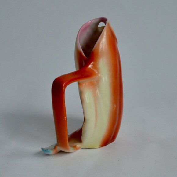 Royal Bayreauth Bavaria Flounder Orange Fish Creamer Blue Mark RARE Vintage - Picture 4 of 9